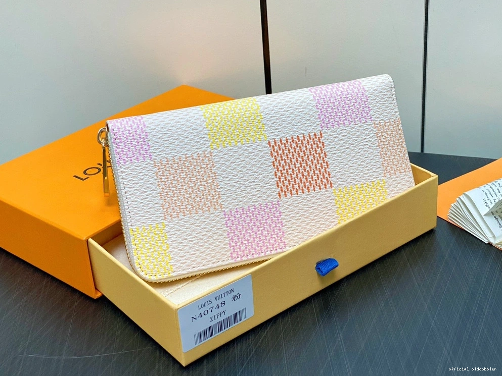 Official oldcobbler WALLET-19.5*10.5*2.5 VUITTON LOUIS cm ZIPPY 0728